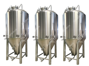 Cuve de fermentation de bière conique en acier inoxydable 2000L à vendre